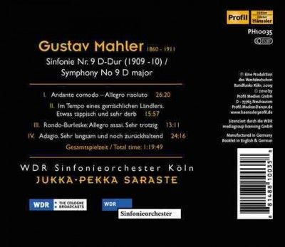 Wdr Sinfonieorcheste - Mahler: Symphony No 9 (CD)