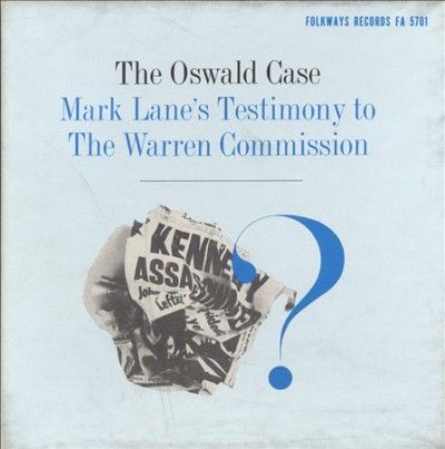 Mark Lane - Oswald Case: Mark Lane's Testimony To (CD)