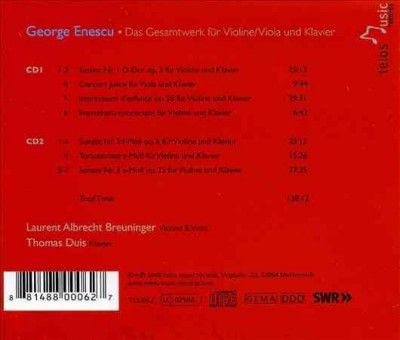 George Enescu - Enescu: Complete Works For Violin Viol (CD)