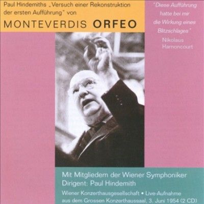 Paul Hindemith - Hindemith: Monteverdi's Orfeo (CD)