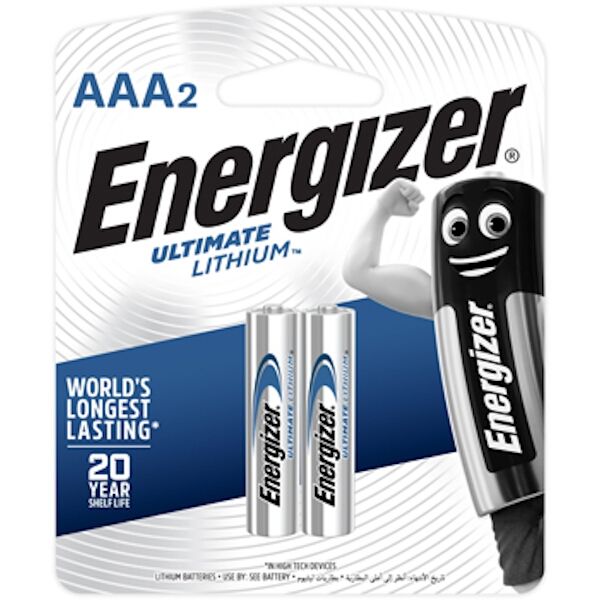 Energizer 1.5v Lithium AAA Battery Card 2