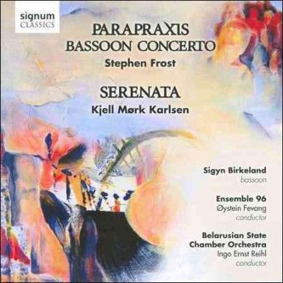 Belarusian State Cha - Parapraxis: Works For Bassoon Orchestr (CD)
