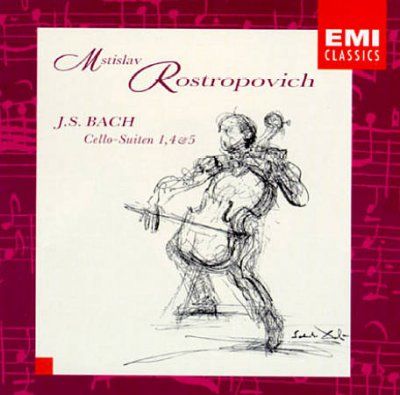 Rostropovich - Bach: Cello Suites 1/4/5 (CD)