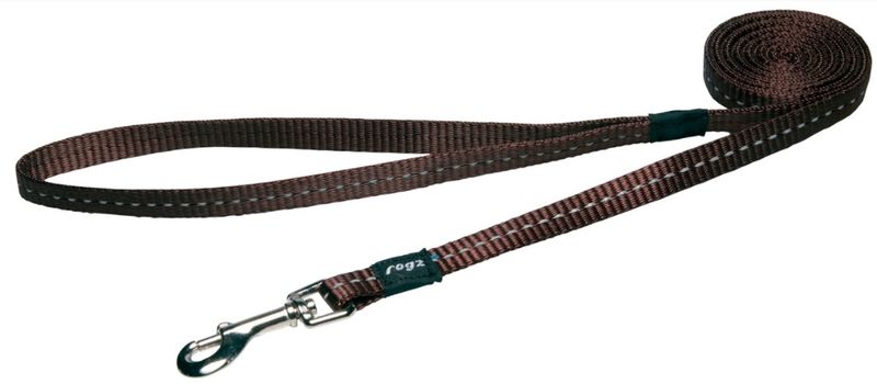 Rogz - Utility 11mm Fixed Dog Lead - Brown