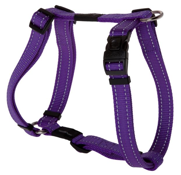 Rogz - Utility Lumberjack Dog H-Harness - XL 25mm - Purple Reflective