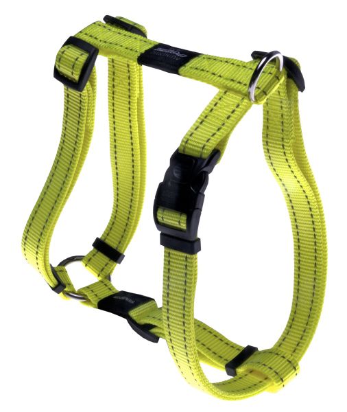 Rogz - Utility Lumberjack Dog H-Harness - XL 25mm - Yellow Reflective