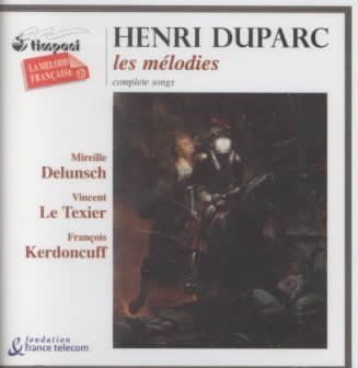 M/texier Delunsch - Duparc: Les Melodies - Complete Songs (CD)