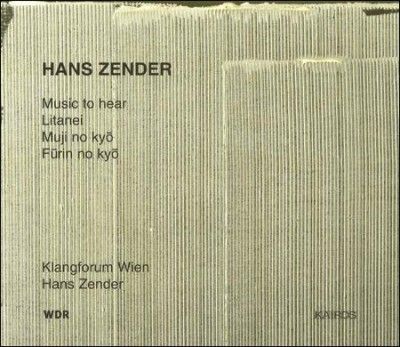 H/klangforum Zender - Zender: Music To Hear For Soprano And (CD)