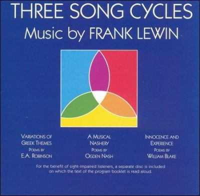 E/wyner/lewin Valby - Three Song Cycles (CD)
