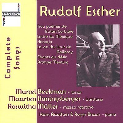 Complete Songs of Rudolf Escher - (Import CD)