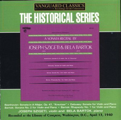 Joseph Szigeti - Various: Recital Works By Bartok Debu (CD)