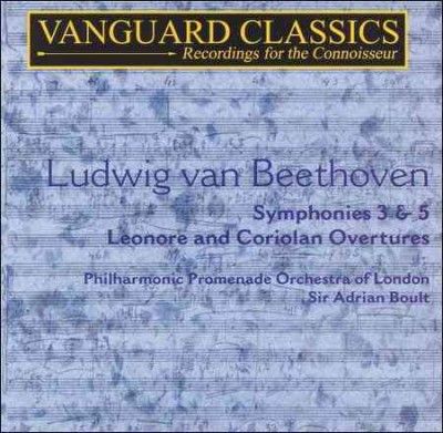 Adrian Boult - Beethoven: Symphonies 3 &amp; 5/overtures (CD)