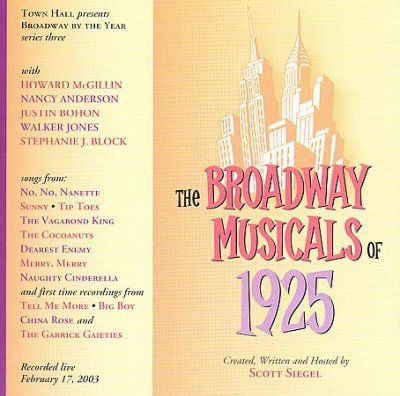 Original New York Ca - Broadway Musicals Of 1925 (CD)