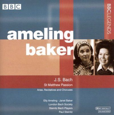 Elly Ameling - Bach: Arias From St Matthew's Passion (CD)
