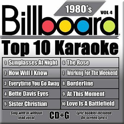 Party Tyme Karaoke - Billboard Top 10 Karaoke 80's Vol 4 (CD)