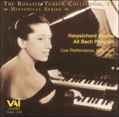 Rosalyn Tureck - Bach Harpsichord Recital (CD)