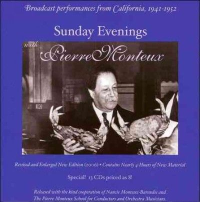 Pierre Monteaux - Beethoven/mozart: Sunday Evenings With (CD)