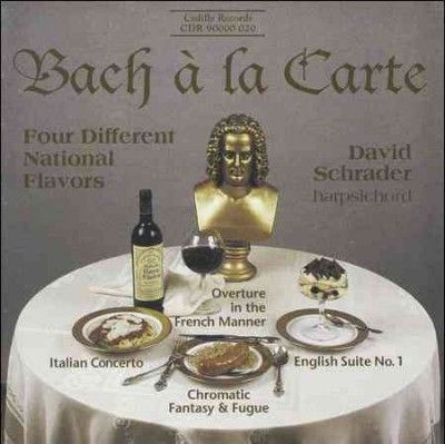 David Schrader - Bach: La Carte (CD)