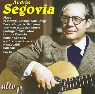 Andres Segovia - Segovia Plays: Lo Mestre, Bach, Haydn, (CD)