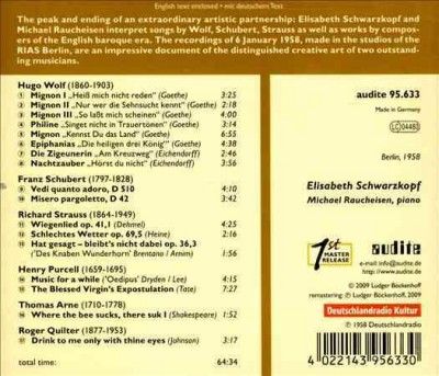 Michael Raucheisen - Wolf/schubert/strauss: Elisabeth Schwa (CD)