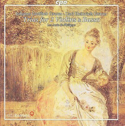 Les Amis De Philippe - Graun: Trios For 2 Violins &amp; Basso (CD)