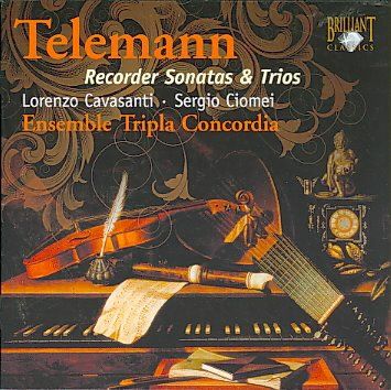 Lorenzo Cavasanti - Telemann: Recorder Sonatas &amp; Trios (CD)