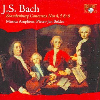 Musica Amphion - Bach: Brandenburg Ctos Nos 4 5 &amp; 6 (CD)