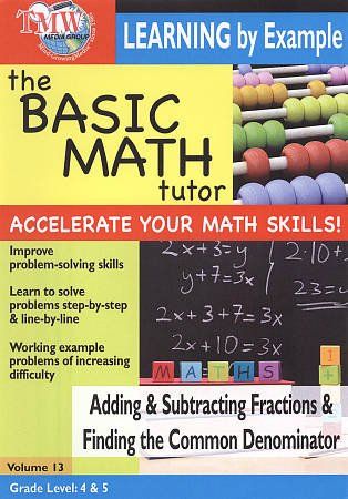 Adding &amp; Subtracting Fractions &amp; Find - (Region 1 Import DVD)