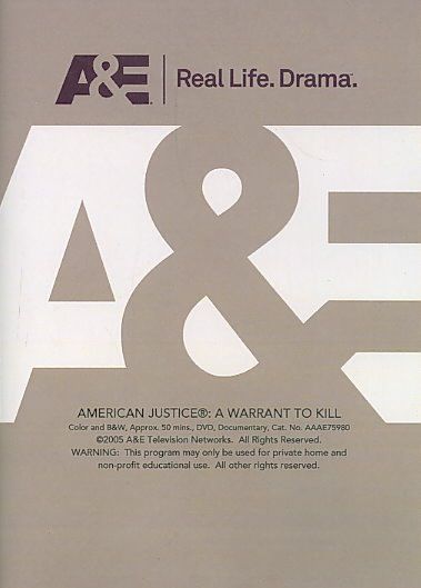 American Justice:Warrant to Kill - (Region 1 Import DVD)