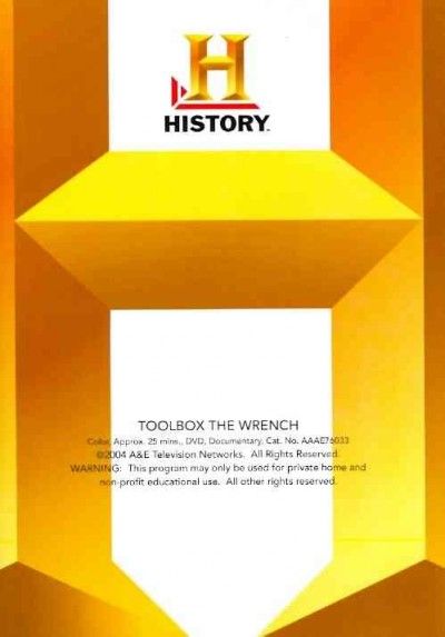 Toolbox:Wrench - (Region 1 Import DVD)