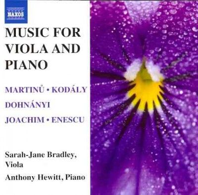 Music For Viola &amp; Piano (CD)
