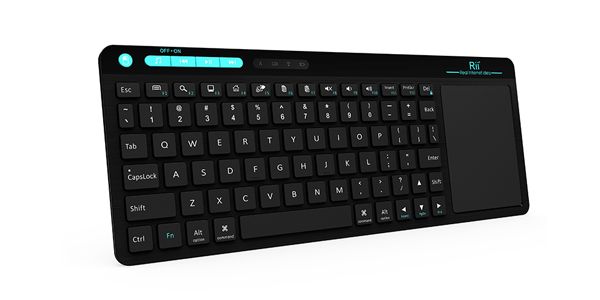 Rii 2.4GHz Wireless Mini Keyboard &amp; Air Mouse Black