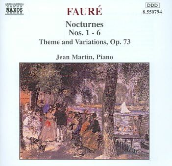 Jean Martin - Faure: Nocturnes Nos 1 - 6 (CD)
