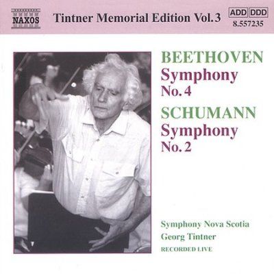 Symphony Nova Scotia - Beethoven/schumann: Tintner Memorial (CD)