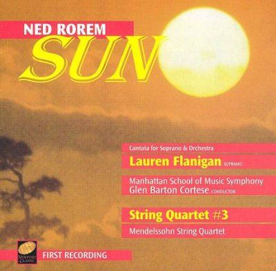 Rorem:Sun String Quartet No 3 - (Import CD)