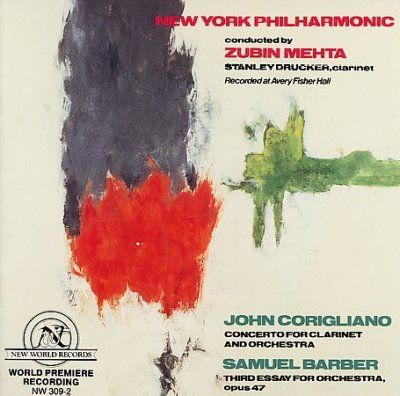 New York Philharmoni - Corigliano Concerto For Clarinet/ Bar (CD)