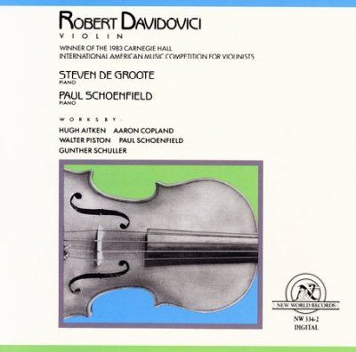 Robert Davidovici - Violin, Works By Aitken, Copland, Pis (CD)