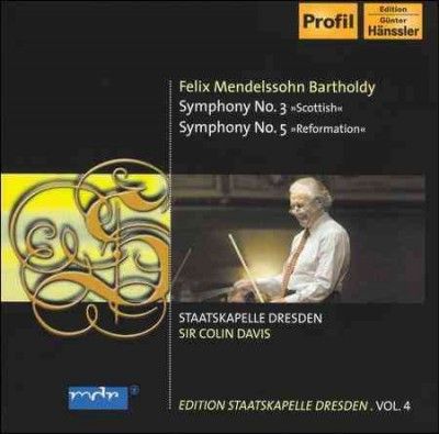 Staatskapel Dresden - Bartholdy: Symphony No 3 &amp; 5 (CD)