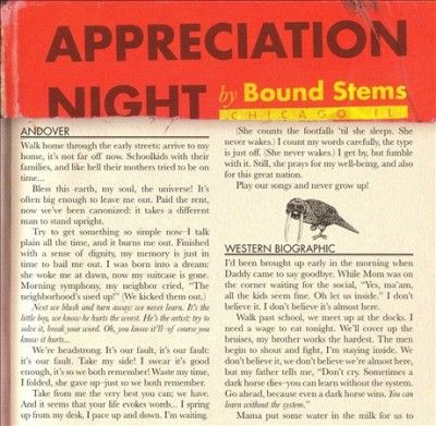 Bound Stems - Appreciation Night (CD)