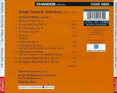 Svendsen:Orchestral Works Vol 1 - (Import CD)