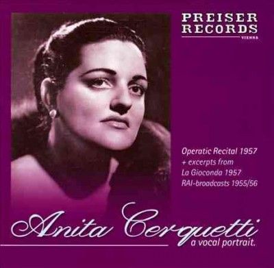 Anita Cerquetti:Vocal Portrait - (Import CD)