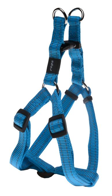 Rogz - Utility Medium Snake Dog Step-in Harness - Turquoise 