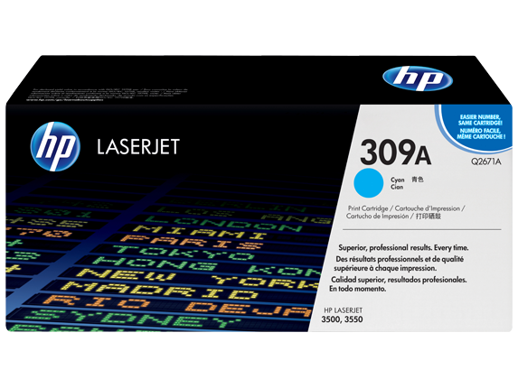 HP Q2671A # 309A / 309 / 2671A / Q2671 Cyan Toner
