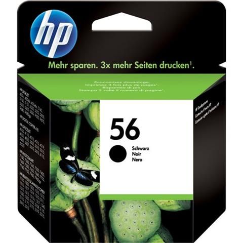 HP 56 Black Ink Cartridge Blister Pack