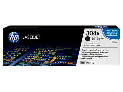 HP 304A Black LaserJet Toner Cartridge - CC530A