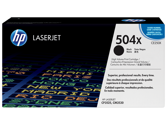 HP 504X High Yield Black LaserJet Toner Cartridge