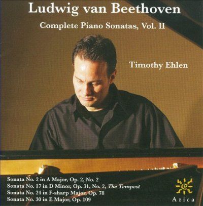 Timothy Ehlen - Beethoven: Complete Piano Sons Vol 2 (CD)