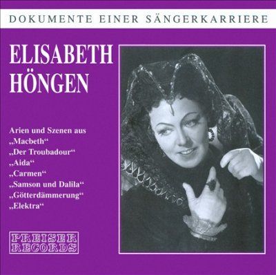 Verdi/Bizet/Wagner:Elisabeth Hongen - (Import CD)