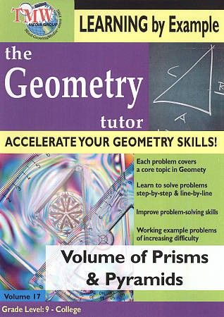 Geometry Tutor: Volume Of Prisms &amp; Pyr (DVD)