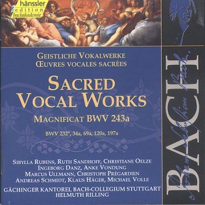 Kantorei/rilling - Bach: Sacred Vocal Music (CD)